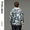 PINLI品立秋冬新品迷彩翻领加绒夹克男士工装仿羊羔毛潮外套B233104049 商品缩略图3