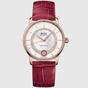 美度 MIDO 贝伦赛丽系列华彩款珍珠贝母真钻女士腕表 M037.807.36.031.01