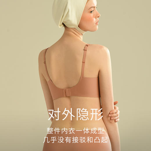 素肌良品【升级版固定杯】果冻条软支撑无感内衣 MX181-FX 商品图3