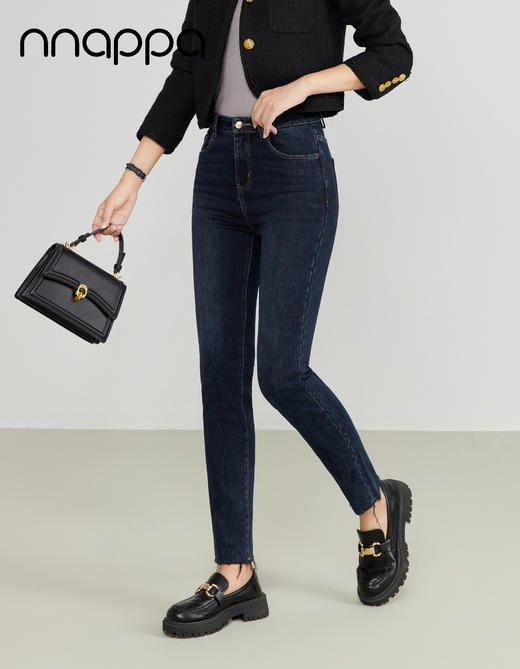 拉毛牛仔小脚裤PA3263 商品图1