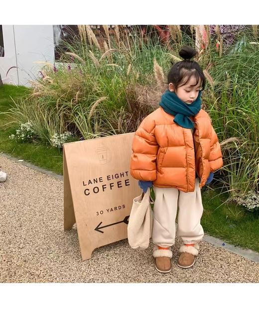 【立领设计，时尚与个性！】童洛可儿童立领羽绒服秋冬新款潮流童装白鸭绒洋气外套采用高品质白鸭绒填充，具有出色的保暖性能 商品图1