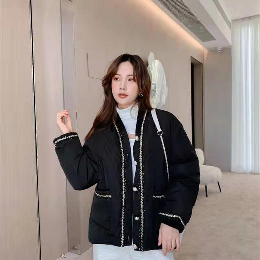 【样品清仓】MacyMccoy 小香风金边羽绒服 （不支持退换）[福利品] 商品图0