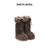 lost in echo设计师品牌爱斯基摩厚底保暖时尚长毛雪地靴毛毛靴女 商品缩略图0