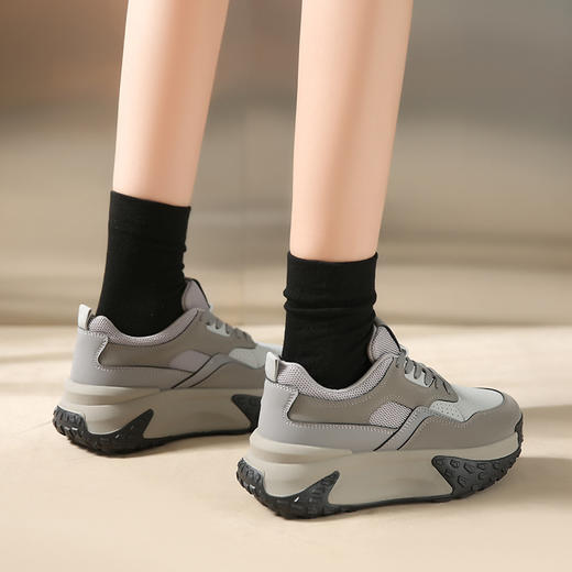 「两款配色」秋冬新款厚底老爹鞋 女学生松糕休闲运动鞋 商品图1