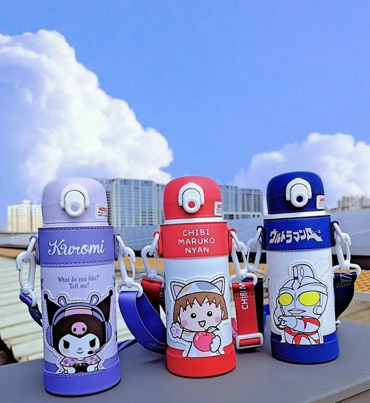 米仑熊奥特曼樱桃小丸子库洛米新款双盖保温杯礼盒ZJ 商品图0