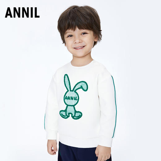 【实体店同款】男童圆领长袖卫衣2023年秋季新款安奈儿童装XB341816 商品图2