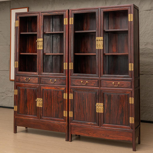 红木书柜（一对） 商品图3