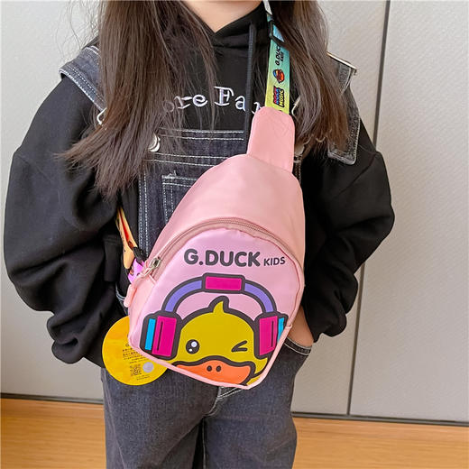 【69.9/任选三件，少拍不发货！】G.DUCK可爱小黄鸭儿童包包新款卡通斜挎包洋气时尚潮流单肩包胸包 商品图1