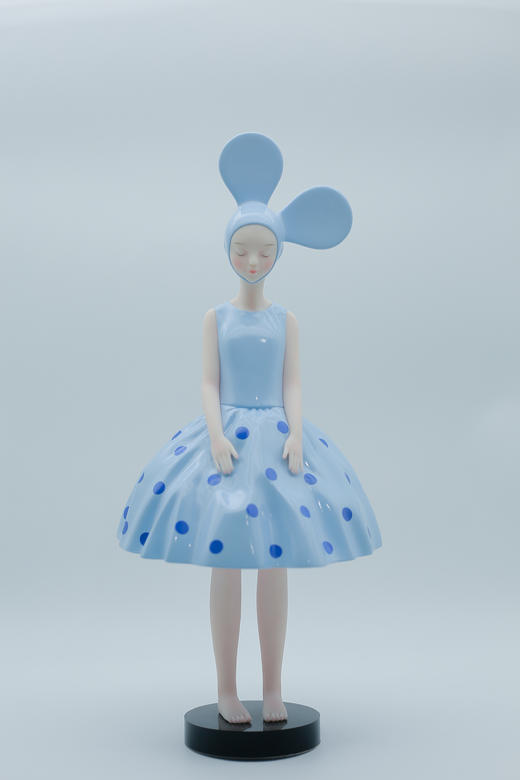 深蓝波点-然女孩 商品图1