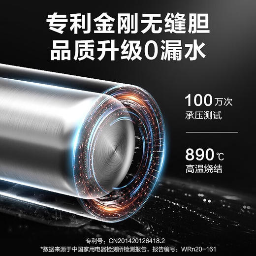 Haier海尔（Haier）电热水器60升短款小型 变频速热 内胆免清洗镁棒免更换 一级能效节能净水抑垢 60升3300W短款ES60H-D5K(2A)U1 商品图3