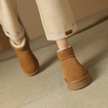 阿么手工女鞋真皮及踝雪地靴冬季保暖加绒2024新款一脚蹬厚底4CM 商品缩略图5