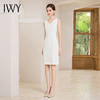 IWY/时尚优雅白色无袖连衣裙女洋气内搭西装裙通勤背心裙修身裙装 Q997 商品缩略图0