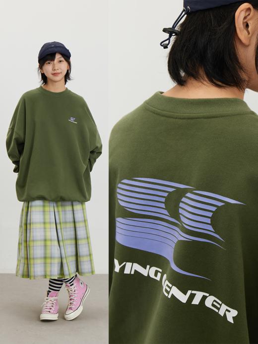 CryingCenter 撞色3C运动logo加绒休闲套头宽松情侣卫衣 哭喊中心 商品图3