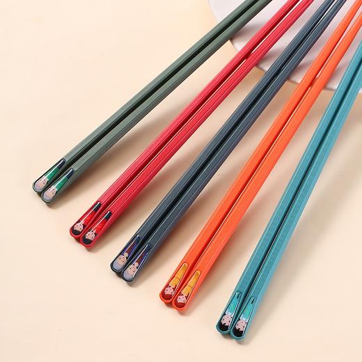 【家居百货】【⁧国潮合金筷子】⁩一人一筷，⁩安心用餐，⁡健康分筷，‌专人专筷，5种颜色，5双1套 商品图2