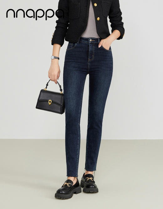 拉毛牛仔小脚裤PA3263 商品图0