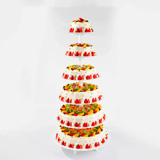 【多层蛋糕】浪漫果纷蛋糕，5种新鲜水果x绵软蛋糕胚，可选9/15/30磅（赣州幸福西饼蛋糕） 商品图1