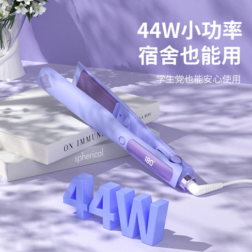 敏煌（MingHuang）电夹板直卷两用发不伤发直板夹头顶蓬松垫升级款学生宿舍可用卷发 顶配款紫卷直两用 XN-838紫色（顶配款） 商品图2