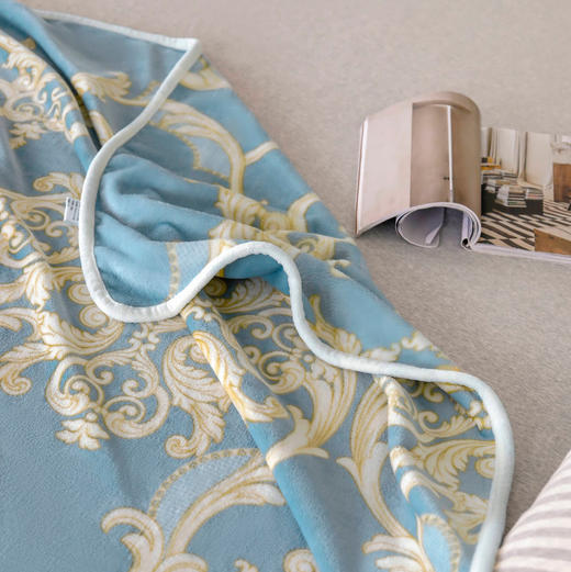 【外贸工厂直供】活性印染云貂绒毛毯 商品图3