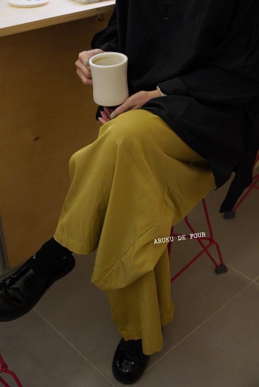 Robe de peau秋日姜黄阔腿裤 商品图0