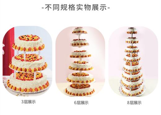 【派对推荐】步步高升多层多磅数蛋糕，适合25~80人食用，适合宴会、婚礼、庆功、庆典（广州yj） 商品图4