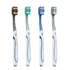超值5支装【大力摩擦，不伤牙龈！】硬毛牙刷 皓齿良品360°成人中硬毛牙刷螺旋丝去牙渍独立包装 商品缩略图7