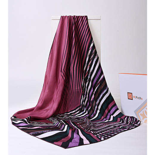 斜纹绸桑蚕丝丝巾 商品图0