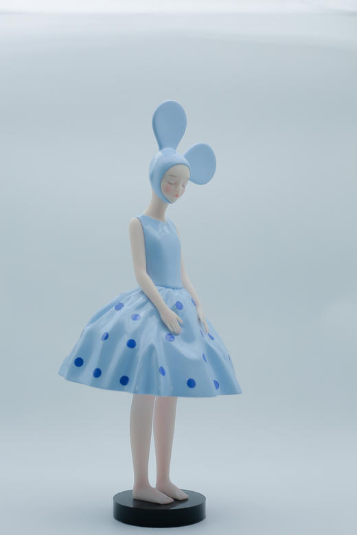 深蓝波点-然女孩 商品图3