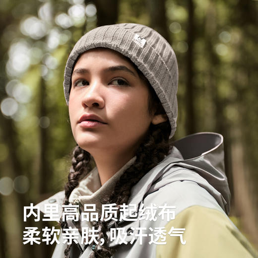 Naturehike挪客保暖毛线帽加绒户外运动帽女登山针织帽子抓绒帽 商品图2