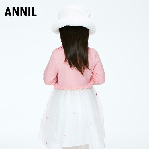 【实体店同款】女童针织连衣裙2023年冬季新款安奈儿童装XG343799 商品图3
