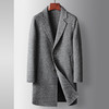 【高品质的羊毛材料制成，不易起球！】男式大衣2023秋冬手工双面尼风衣中青年轻奢商务羊毛休闲保暖外套 商品缩略图2