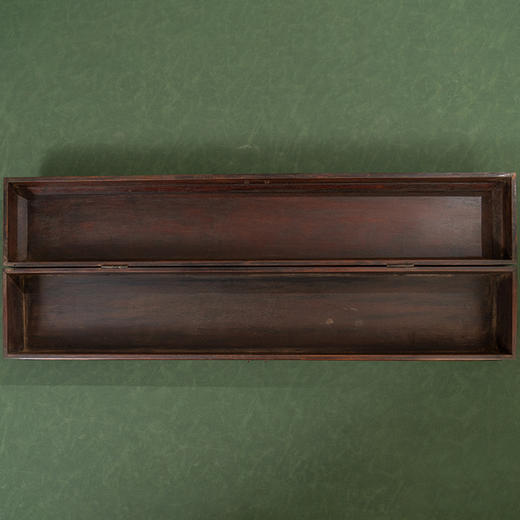 清 黄花梨阴刻梅花纹画轴箱 商品图3