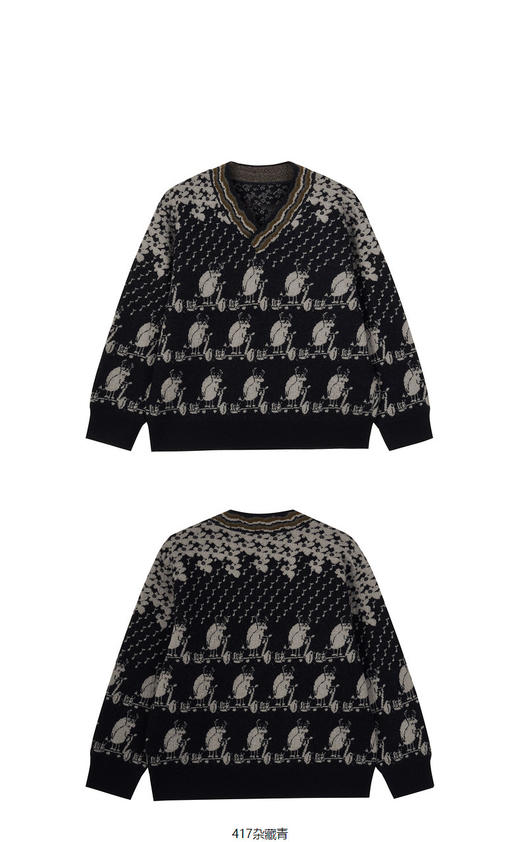 jnby  23年冬款   长袖套头毛衫  1N0310910 商品图8