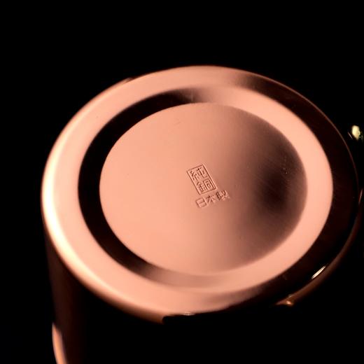 日本进口食乐工房ASAHI手作纯铜杯锤目纹咖啡杯啤酒冷饮马克杯茶杯 商品图4