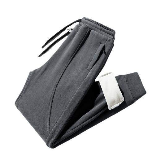 【高密暖绒，轻松修身不臃肿！】加绒加厚秋冬新款奥粒绒运动裤男保暖银狐绒裤子男休闲裤男士大码 商品图3