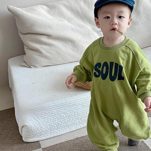 【连体设计方便穿脱，有效保暖，并具备透气性！】婴儿外出服秋款韩版童装秋季爬服宝宝衣服秋装男女童连体包屁哈衣 商品图1