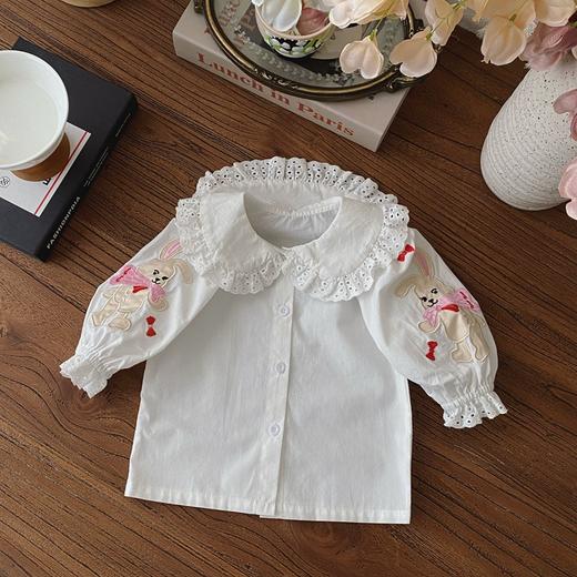 【无袖背带连体设计！舒适又时尚】婴儿衣服秋款韩版婴幼儿童，宝宝软牛仔吊带外出爬服，温柔呵护 兔耳蓬松可爱 软萌细节，百变造型，展现宝贝独特魅力 商品图6