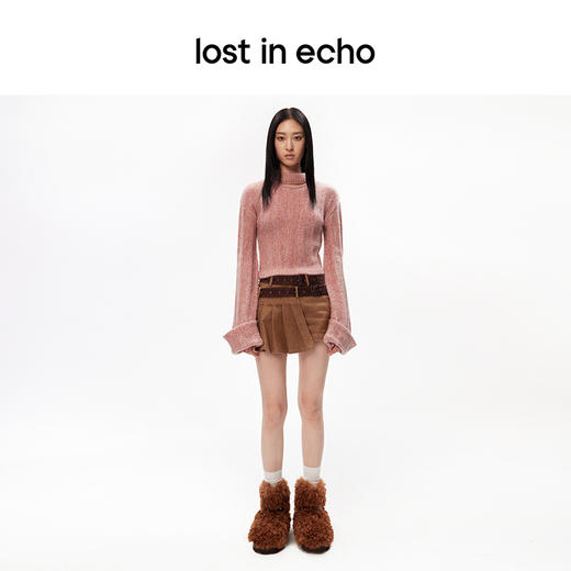 lost in echo秋冬保暖防寒加厚毛毛厚底增高圆头高帮雪地靴子短靴 商品图3