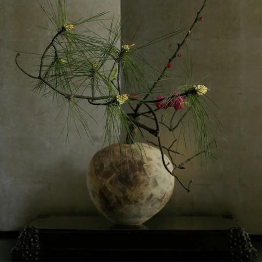 灼色系列粗陶艺术花器 侘寂风 禅意 商品图0