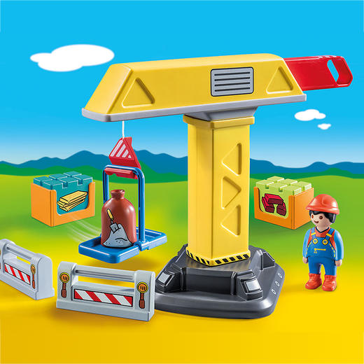 德国 playmobil 摩比世界 工程起重机-PM70165 商品图1