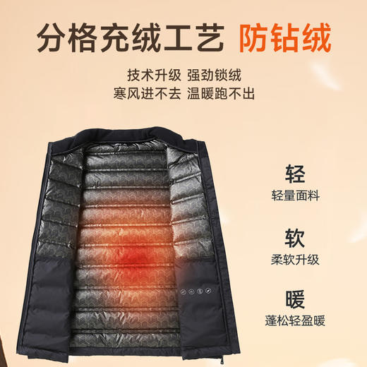 【新款DZP】大依优型大码羽绒服90鸭绒立领外套休闲胖子大码男休闲宽松加肥加大上衣冬季 商品图2