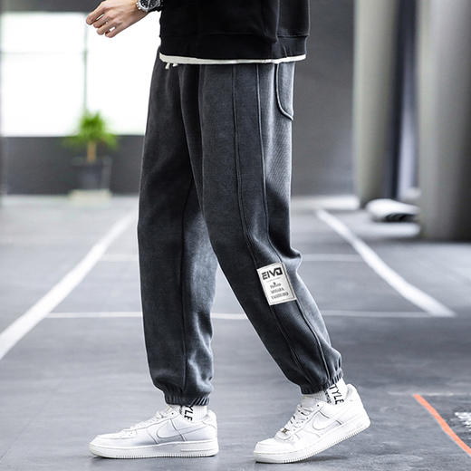 【特大码】【新款DH】大依优型大码灯芯绒橡筋口奥利绒内里加绒裤休闲裤宽松小脚长裤加肥加大裤子胖子 商品图2