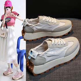 「三款配色！颜值派」2023夏季新款厚底阿甘鞋 学生韩版运动鞋ins潮休闲跑步鞋