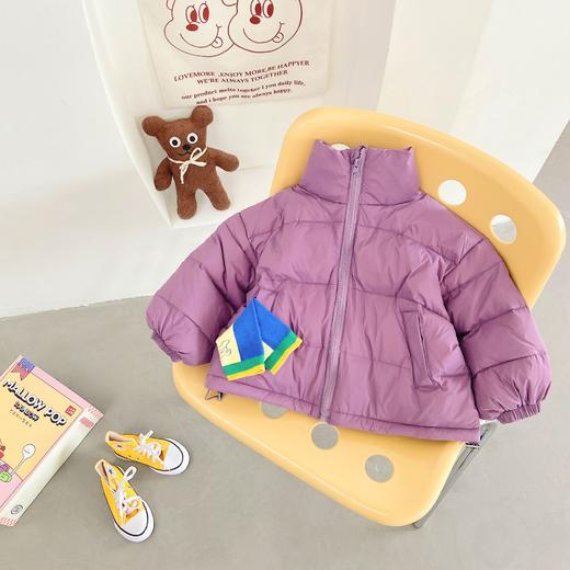 【立领设计，时尚与个性！】童洛可儿童立领羽绒服秋冬新款潮流童装白鸭绒洋气外套采用高品质白鸭绒填充，具有出色的保暖性能 商品图6