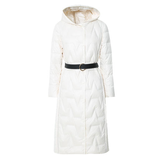 EITIE爱特爱冬季新款女装修身显瘦长款连帽保暖羽绒服7211908 商品图6