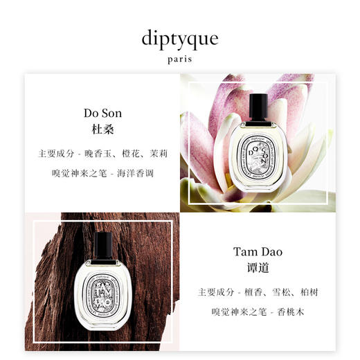 Diptyque蒂普提克檀香道杜桑东京柑橘感光玫瑰之水中影无花果香水50/100ml 商品图4