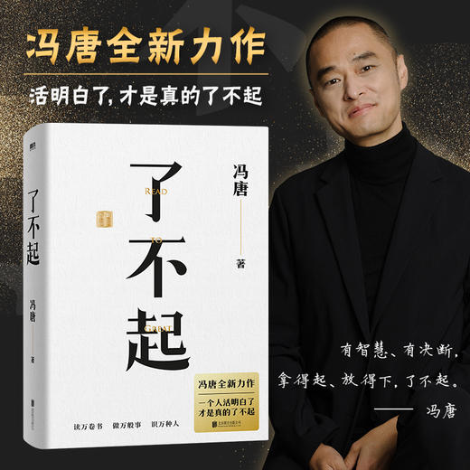 了不起（冯唐成事学全新力作，一个人活明白了才是真的了不起！） 商品图0