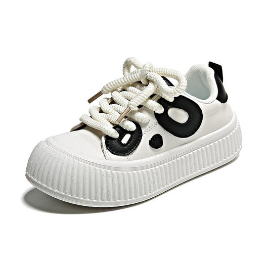 「两款配色」2023秋季新款熊猫松糕鞋 休闲厚底鞋学生韩版日常板鞋女鞋 商品图4