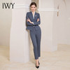 IWY/灰蓝色秋冬职业西服套装女售楼部工装气质西服两件套修身工装CP1858 商品缩略图0