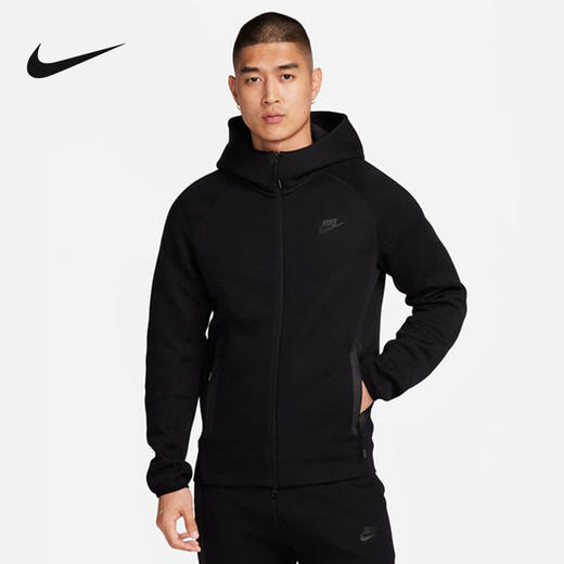 Nike/耐克外套男子冬新款连帽衫宽松休闲训练针织夹克FB7922-010 商品图0