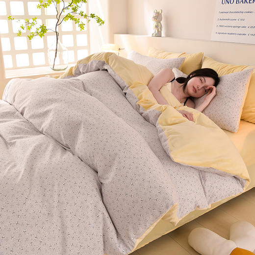 秋冬新款【提花竺小棉+宝宝绒四件套】 牛奶绒四件套床品 加厚保暖床单被套冬款 商品图11